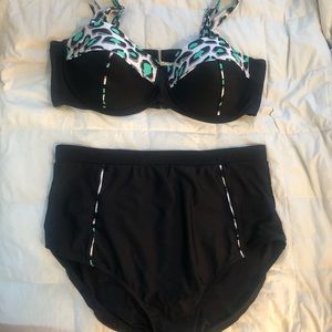 Ashley Stewart two piece bathing suit